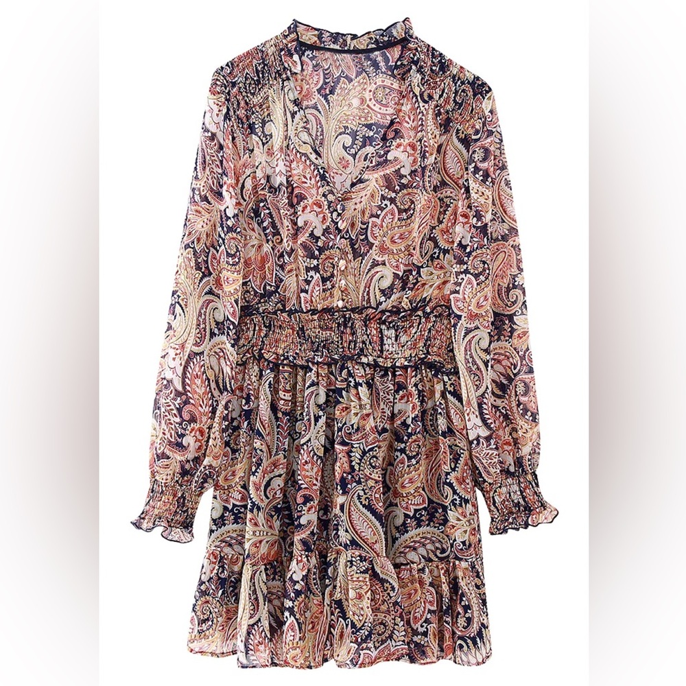 Zara Paisley Mini Dress